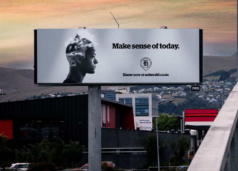 The campaign used billboards, Web and social visuals, and even print ads to convey its messaging.