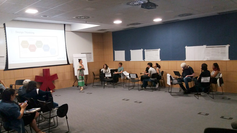 A design thinking workshop helped students hone their ideas. 