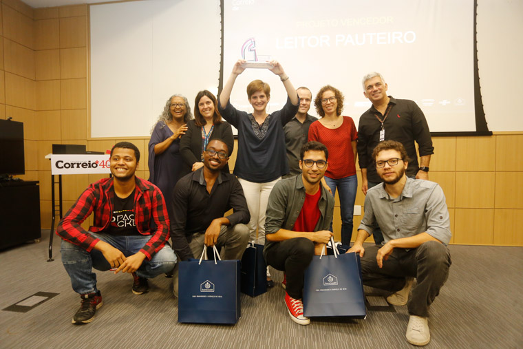 The winning team created a chatbot for the newspaper.