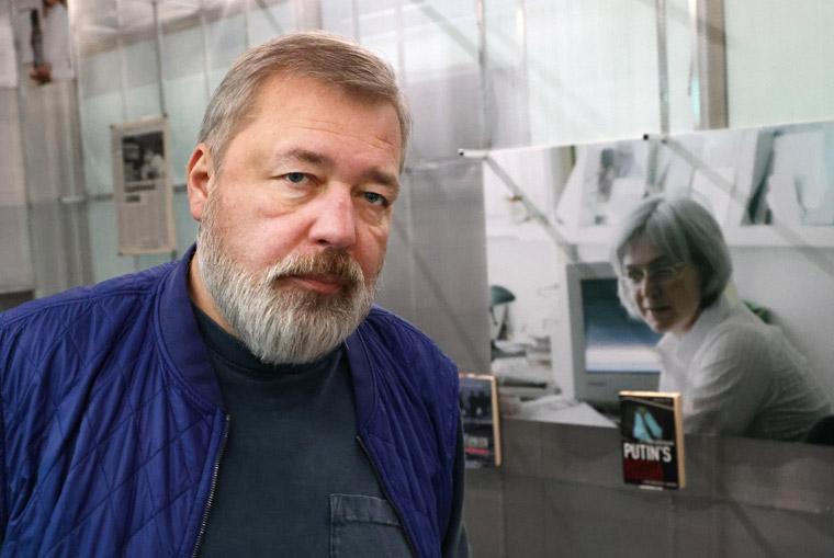 Dmitry Muratov, editor-in-chief of Novaya Gazeta. Photo by ITAR-TASS News Agency/Alamy Stock.