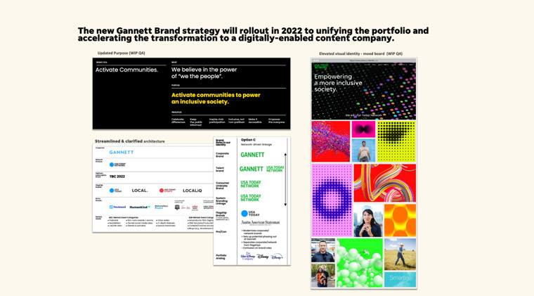 Gannett is launching new products to help grow its new brand image.