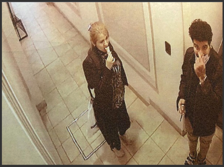 Footage from the tattoo shop where Montiel and Uliarte stopped on the day of the attack.