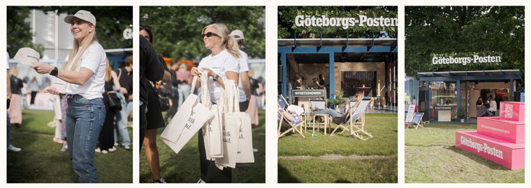 In addition to attracting crowds at the music festival, Göteborgs-Posten gained new followers online.