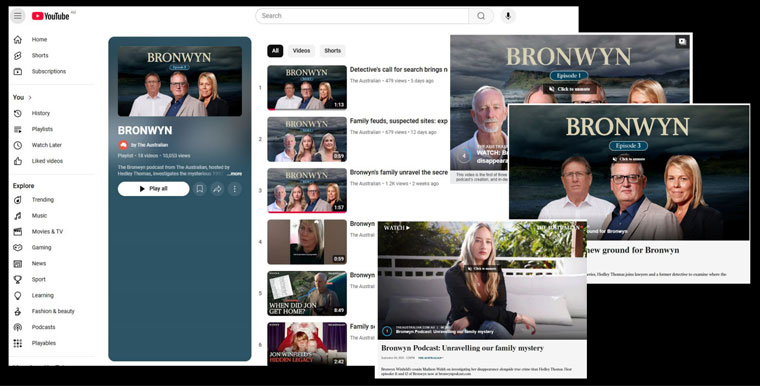 In addition to audio, the newsroom produced documentary videos featuring interviews, drone footage, and previously unseen documents.
