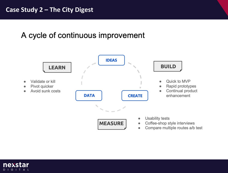 As part of its product development process, The Scotsman developed what it called a cycle of continuous improvement.