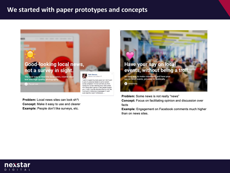 The Scotsman's innovation process began by taking concepts to the public and getting feedback.