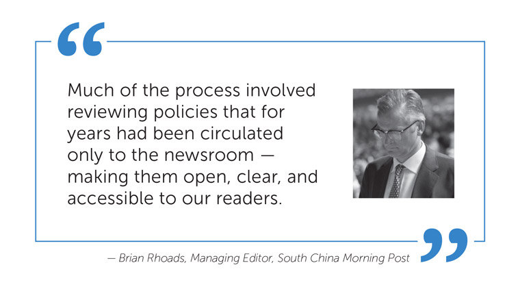 SCMP wanted to counterattack the fake news that was shaking readers' trust in journalism.