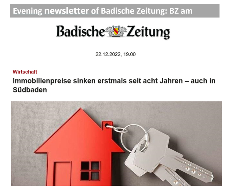 The newsletter “BZ am Abend” is published at 7 p.m. Monday through Saturday.