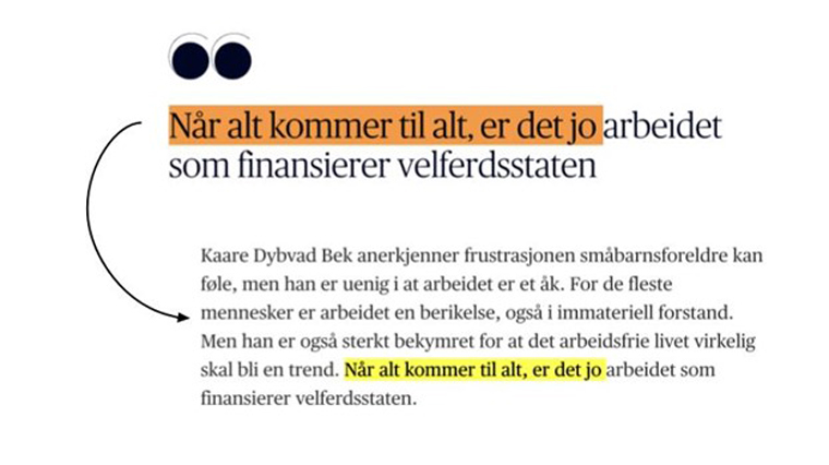 Textual elements like subheads and highlighted quotes can frustrate listeners if they're included in the audio article.