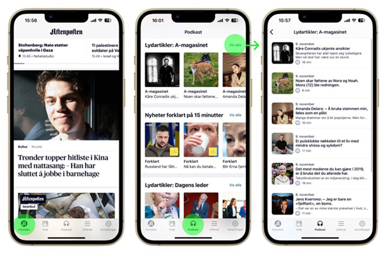 Listeners can access curated playlists on their mobile devices.