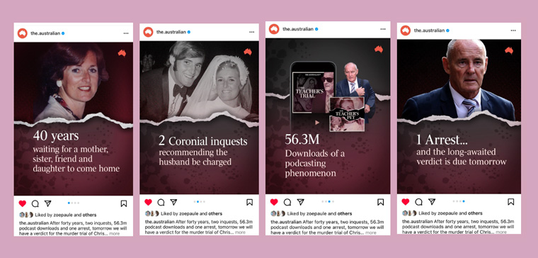 Social media played a crucial role in keeping the story top of mind with readers.