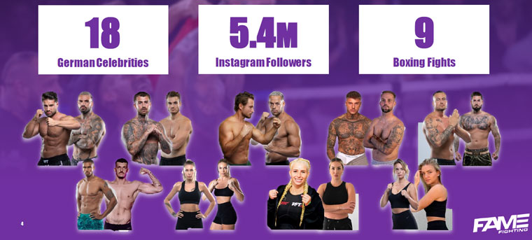 The 18 celebrities selected to participate brought a combined following of more than 5.4 million on Instagram.