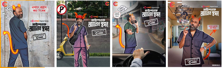 Four short videos featuring the gangster attracted about 1.5 million views on Facebook.