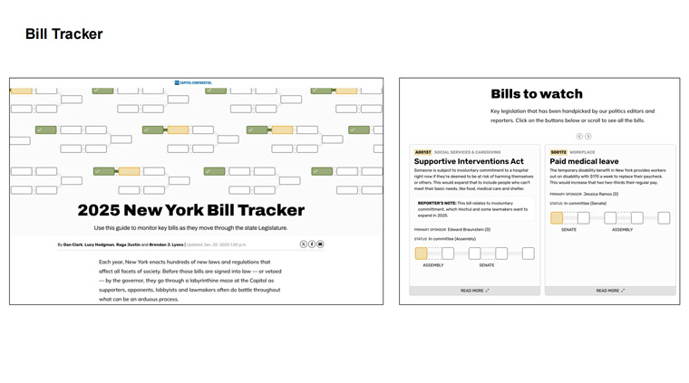 The newsletter introduced a bill tracker with real-time legislative updates.