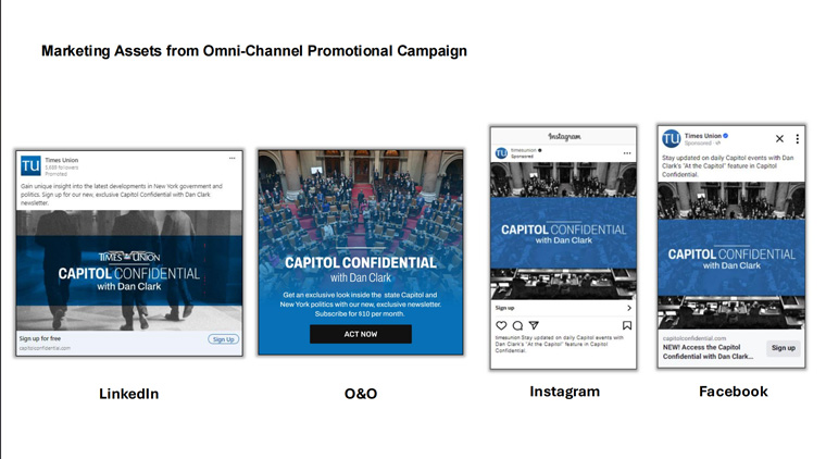 Marketing teams launched an omni-channel campaign across social media, e-mail, search, and Times Union-owned platforms.