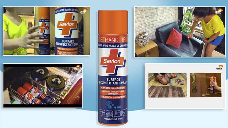 The campaign showed influencers using Savlon in their daily routines.