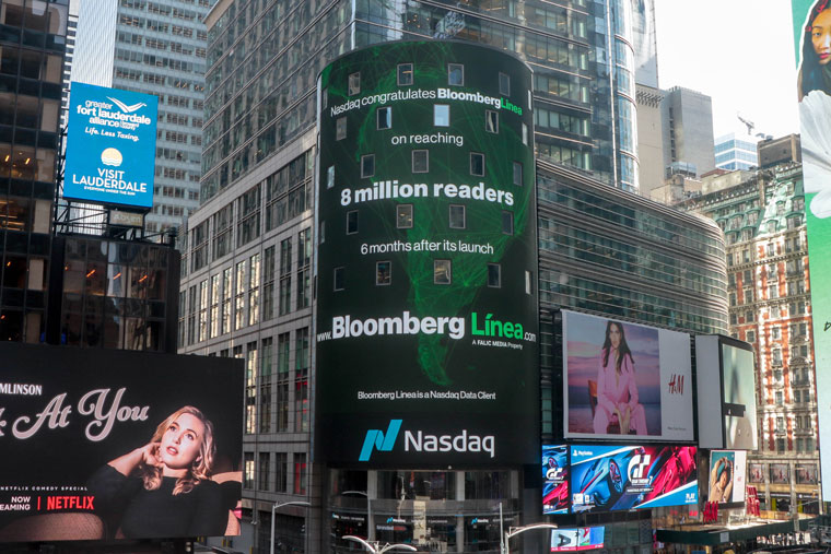 Bloomberg Línea enjoyed rapid growth from the beginning and has continued to gain subscribers and advertisers as it adds more products.