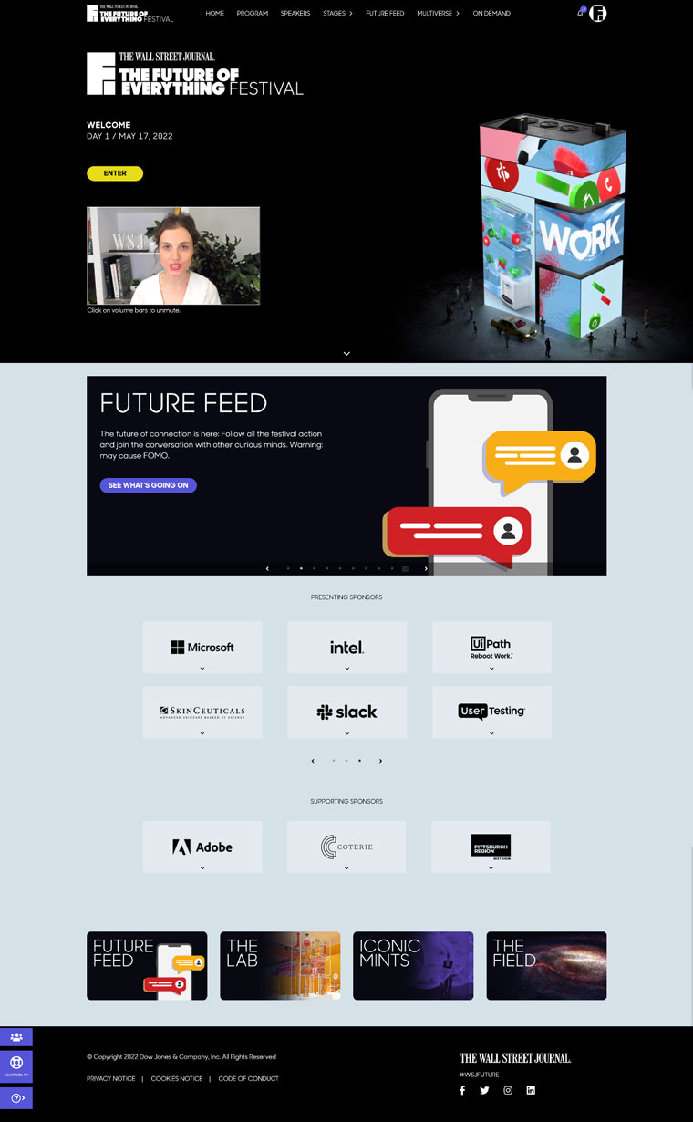 The connective platform allowed registrants to explore adventures online and catch up on sessions they might have missed.