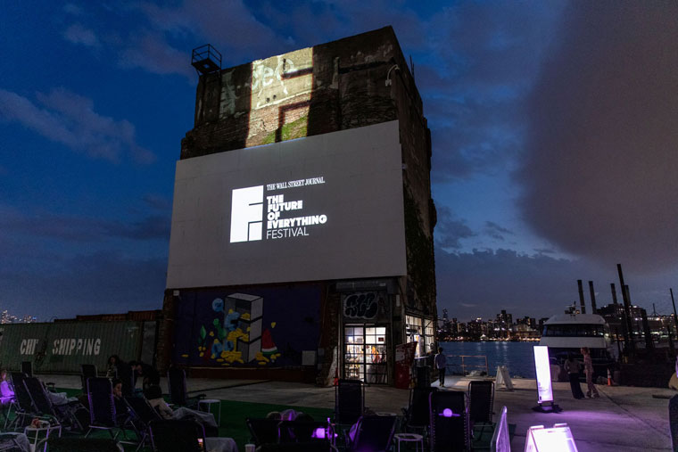 A unique drive-in movie experience cast the film against the Manhattan skyline.