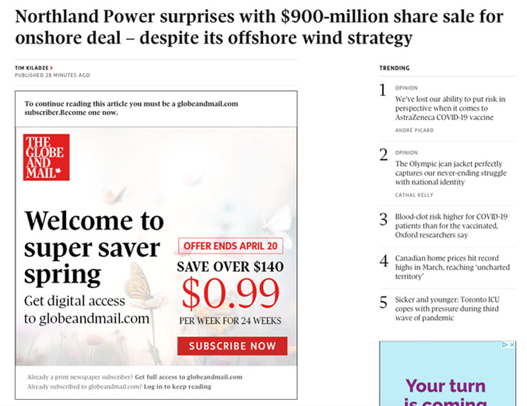 The dynamic paywall knows when to let users keep reading and when to ask them to subscribe.