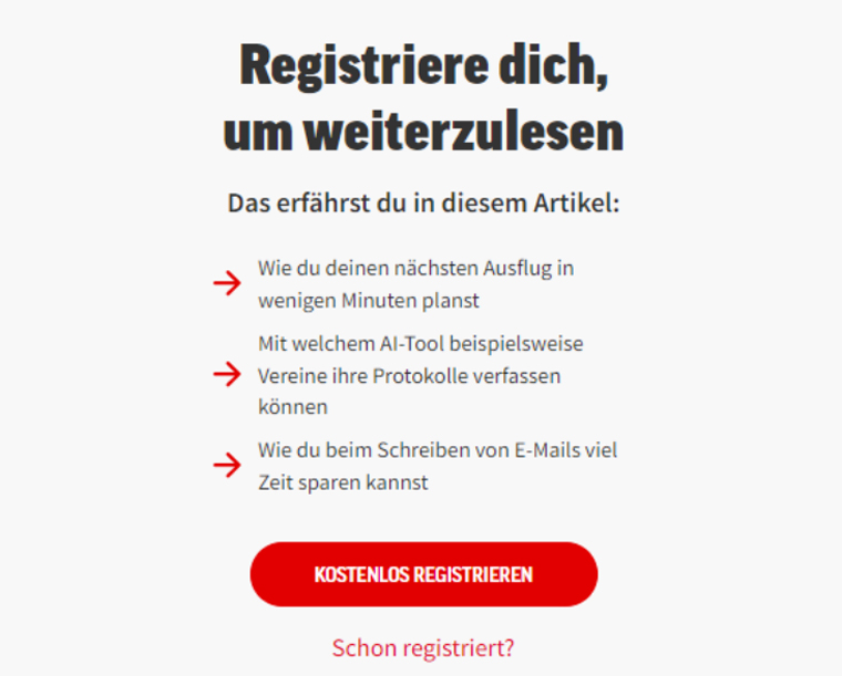 This is how the Cliffhanger appeared on the registration wall before the launch.