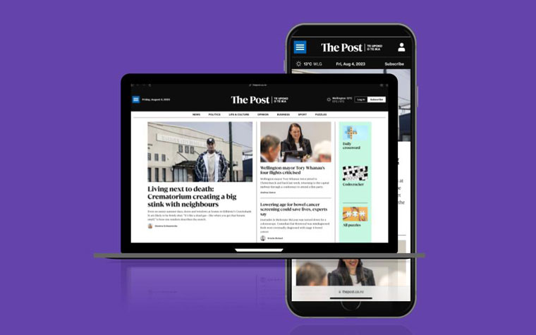 The Post competes strongly in New Zealand with big international sites such as BBC and The New York Times.