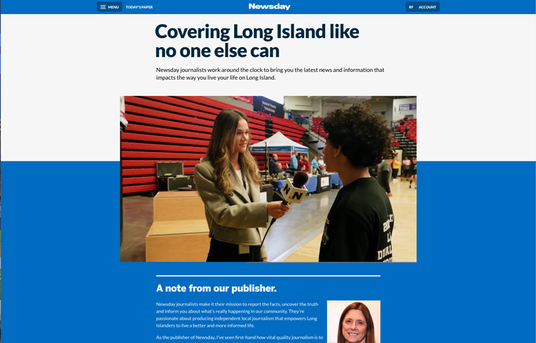 The campaign went behind the scenes and showed journalists in their natural work environment.