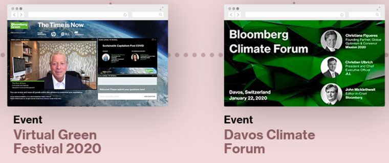 The campaign also showcased events related to climate change.