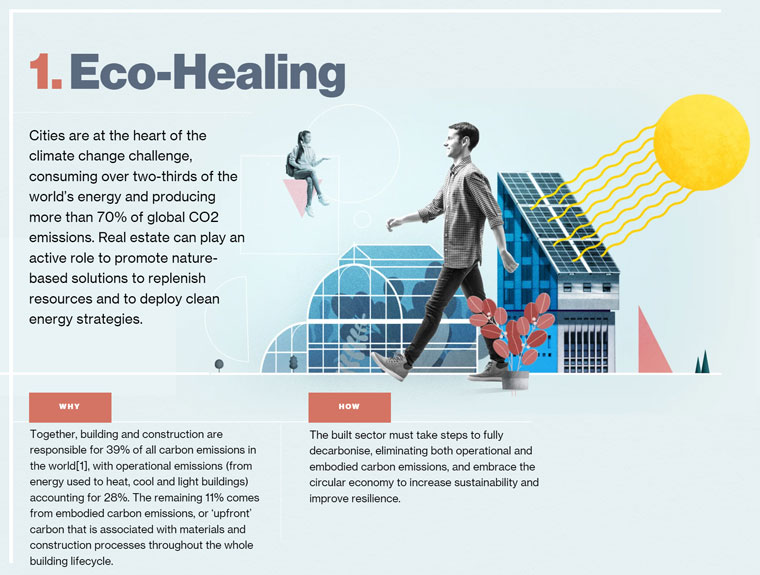 Interactive infographics helped readers understand the role of cities in climate change.