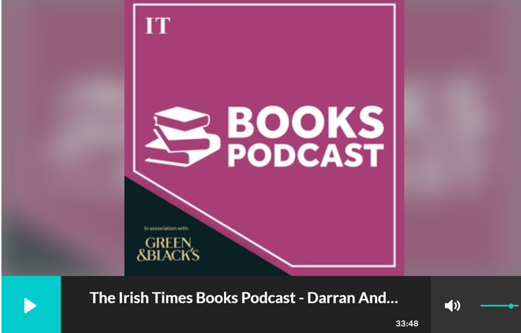 The monthly Irish Times Books Podcast provided an ideal audience for sponsor Green & Black's.