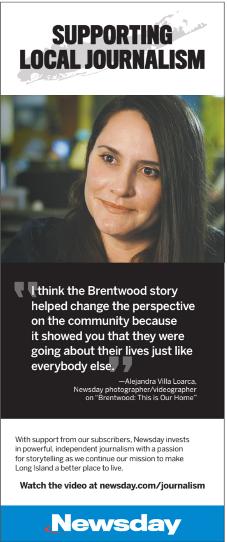 Print ads featuring the journalists behind the stories played a key role in the campaign.