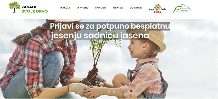 The Zasadi Drvo campaign set an ambitious goal to plant 50,000 trees in a single day.