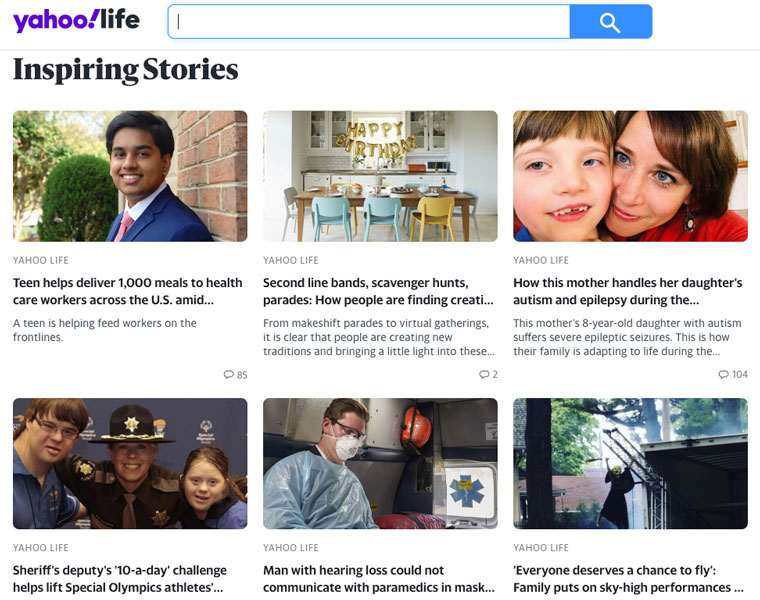 Stories of positivity during the pandemic were central to the Inspiring Stories initiative.