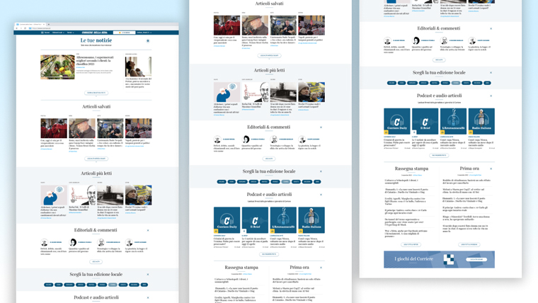 Corriere della Sera used its content recommendation engine to select articles that were unique to reader's needs and provide a personalised experience. 