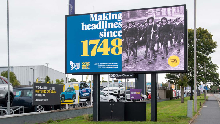 The OOH campaign aimed to enhance brand awareness and encourage audiences to visit the Web site.
