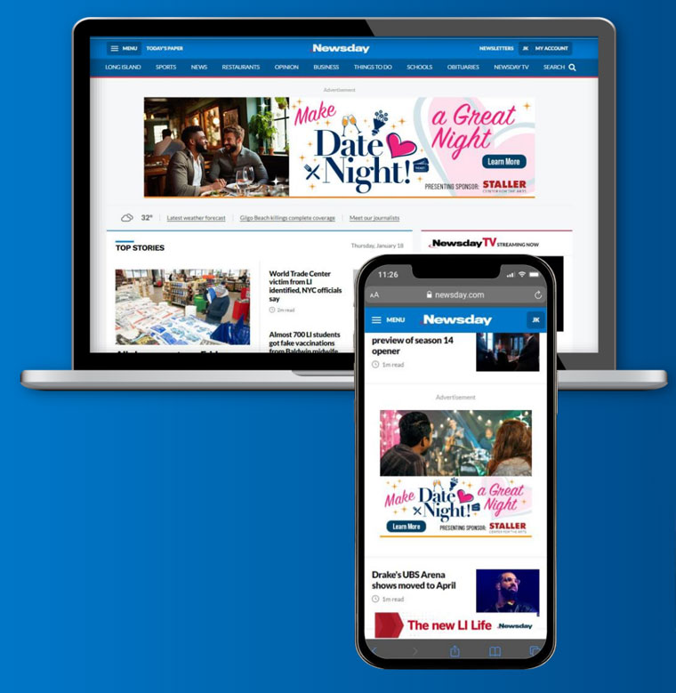 The Date Night! promotion was designed to spur sales for advertisers during the traditionally slow months of January and February.