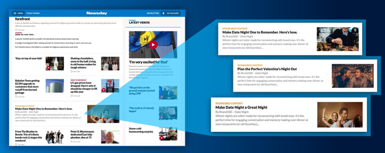 Sponsored content, along with digital and print ads and social media, helped drive interest.