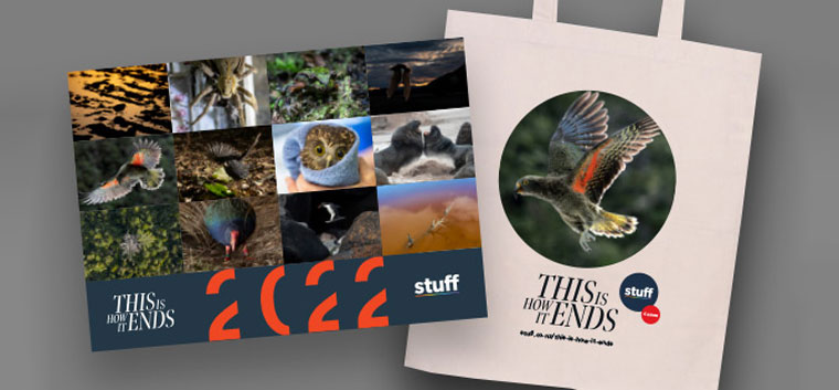 Stuff turned the photography into merchandise, and proceeds raised money for local conservation projects.