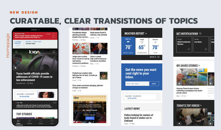 The new design and features were the result of collaboration between multiple departments.