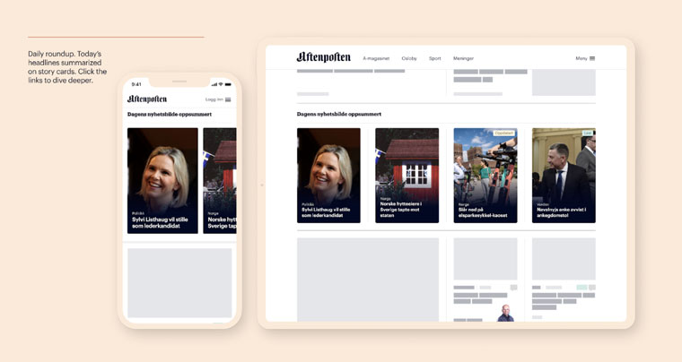 A daily roundup helps users quickly get an overview of the most important stories, with brief summaries and links to further reading.
