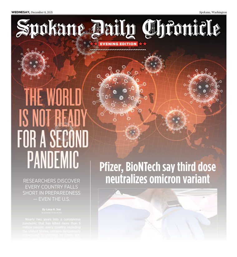 The Spokane Daily Chronicle combines national breaking news with local exclusive content published before the next morning’s paper.