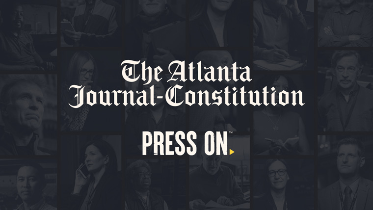 The Atlanta Journal-Constitution created the Press On campaign as part of its rebranding effort.