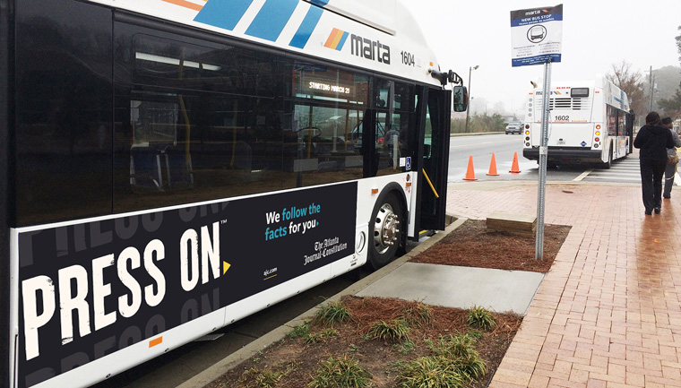 The comprehensive campaign included external media placement.