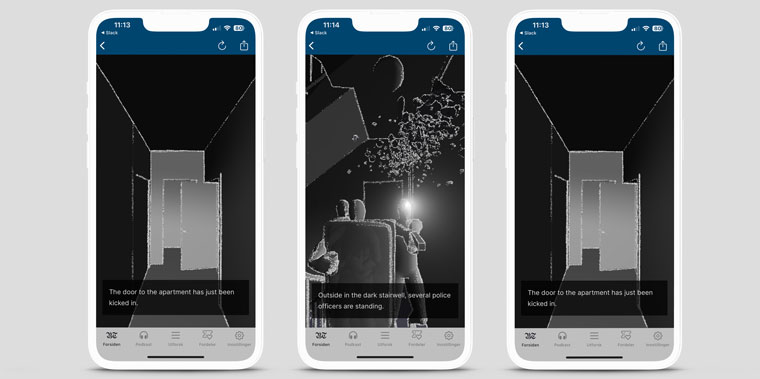 Bergens Tidende used 3D technology to recreate what happened inside the apartment building.