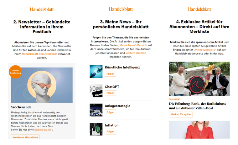 The newsletter offers article recommendations to activate subscribers.