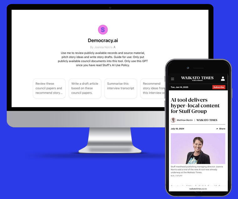 The Democracy.AI tool can edit stories to varying lengths and formats, write summaries and headlines, allowing a seamless transition from digital to print.