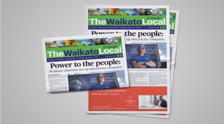 The new Waikato Local community newspaper features an AI-driven column called Ratepayers’ Roundup.