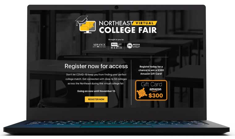 Students entered a portal, which gave them access to each participating college.
