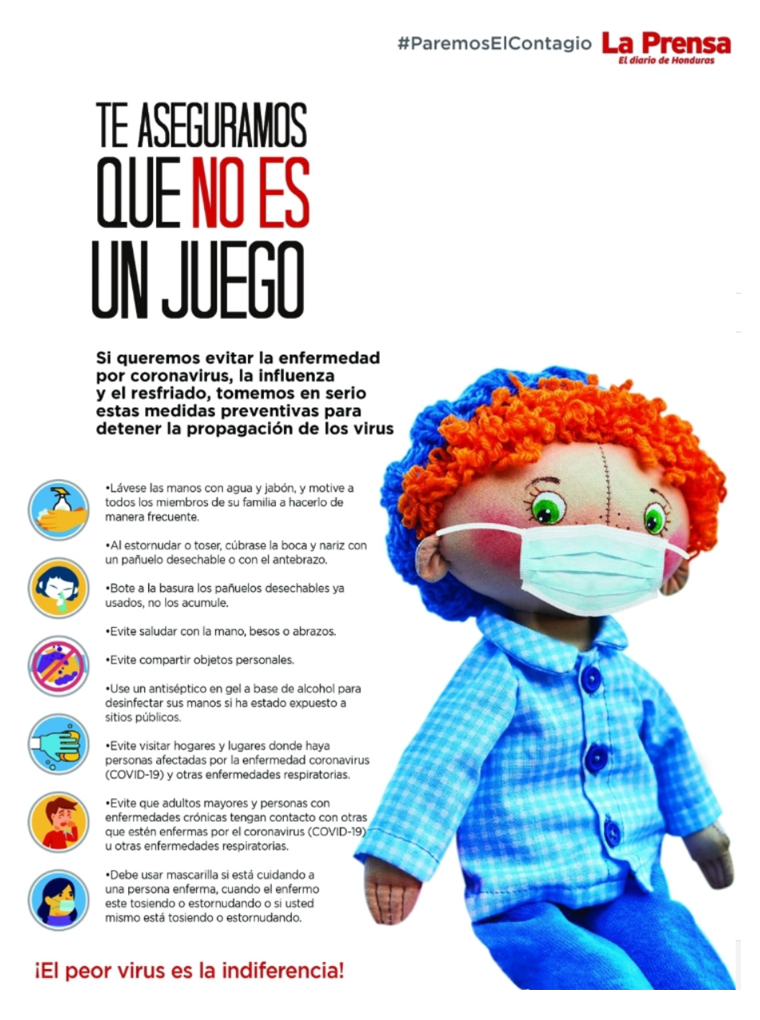 This print awareness campaign was published in Diario La Prensa last week.