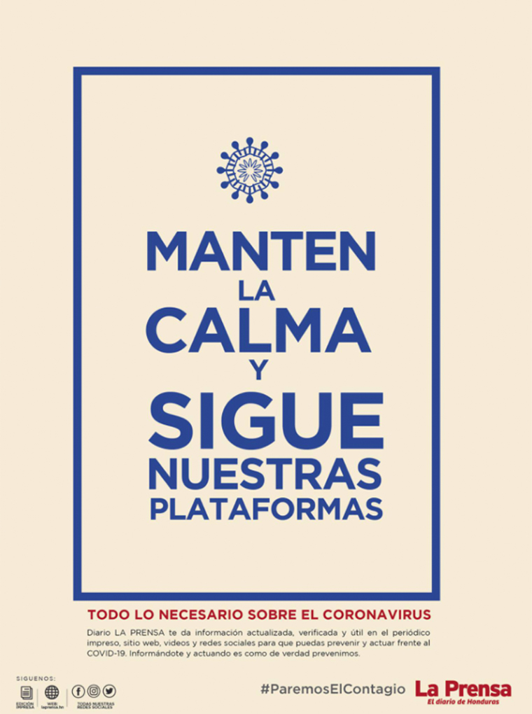 Grupo OPSA created this campaign for its print and social networks for its two main news titles.